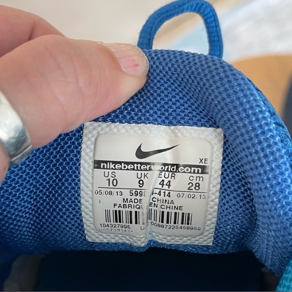 Nike Men’s Blue Zoom Pegasus Size 10 - Picture 5 of 5